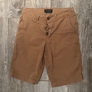 AE Flex 12" Longer Length Lived-In Khaki Short